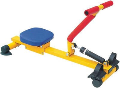 Roeimachine Kinderen - Indoor Fitness - Spierontwikkeling - Hydraulische Weerstand - 65 x 37 x 90 cm - Zwart