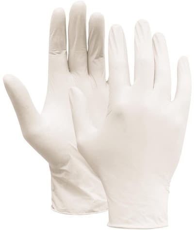 M-Safe latex onderzoekshandschoenen 4215 naturel - Maat L - 100 stuks