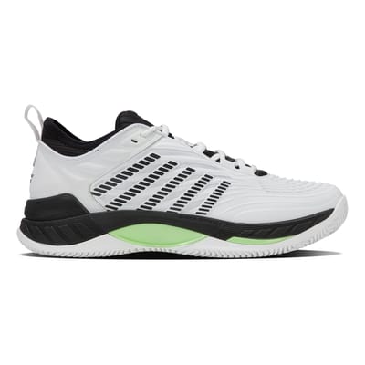 K-SWISS Tennisschoenen Hypercourt Supreme 2 Clay White/black/soft Neon Green Mens 41
