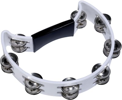 Fame Hand Tambourine wit - Tamboerijn