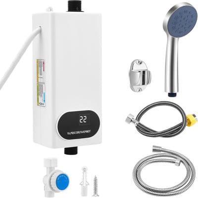 Doorstroomverwarmer Met Douchekop set – Doorstromer met Toucheknop – Doorstromer Douche Elektrisch - energiezuinig