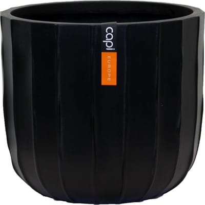 Capi Europe - Bloempot bol Craft - 9x8 - Antraciet - Opening Ø7 - Bloempot voor binnen - 5 jaar garantie - BCRBL139