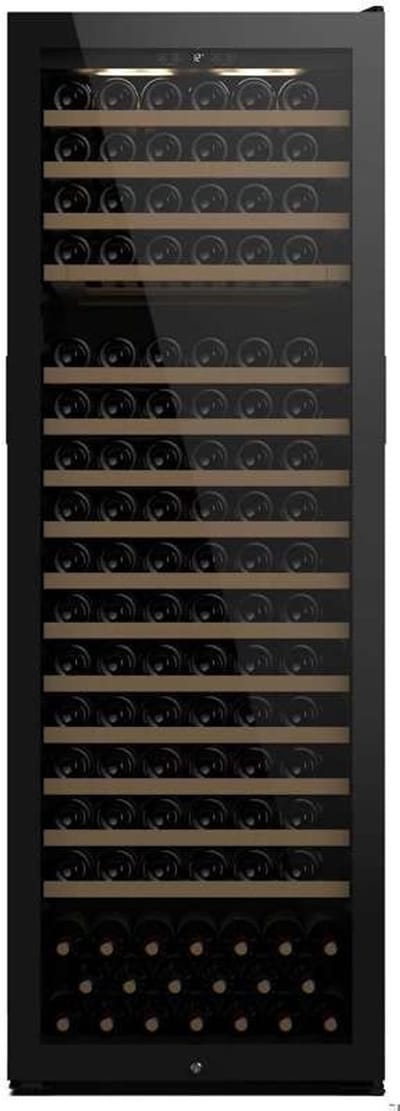 Caviss S1229EBEG - Wijnkoelkast 229 Flessen - 16 Leggers - 1 Temperatuurzone 5 à 20 °C - Anti-UV - 39 dB - 188 cm H
