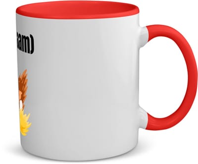 Akyol - kip met nest koffiemok - theemok - rood - Kippen - kippen liefhebbers - iemand die houdt van kippen - verjaardag - cadeau - kado - 350 ML inhoud