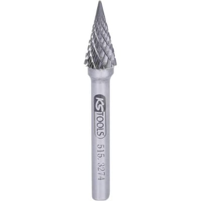 KS Tools 515.3274 Freesstift Hardmetaal Lengte 65 mm Afmeting, Ø 6 mm Werklengte 40 mm Schachtdiameter 6.0 mm