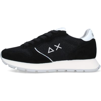 Sun 68 Dames Sneaker Ally Glitter Textile 11 Black | Zwart | Maat: 37