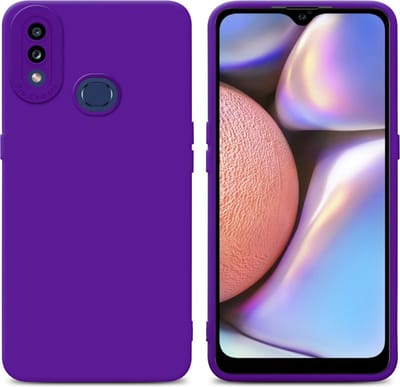Cadorabo Hoesje geschikt voor Samsung Galaxy A10s / M01s in FLUID DONKER PAARS - Beschermhoes gemaakt van flexibel TPU silicone Cover Fluid Case