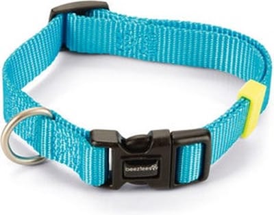 Beeztees hondenhalsband Uni lichtblauw 35-50 x 2 cm