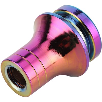 M12x1.25 Retenue de soufflet de pommeau de levier de vitesse Adaptateur en alliage d'aluminium pour véhicules à transmission manuelleColoré black