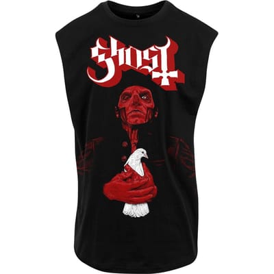 Ghost Tanktop - Dove Red Logo - L tot XL - voor Mannen - zwart