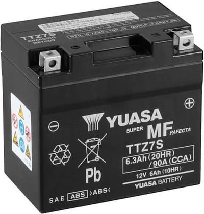 Batterij motor zonder onderhoud geactiveerd Yuasa TTZ7S
