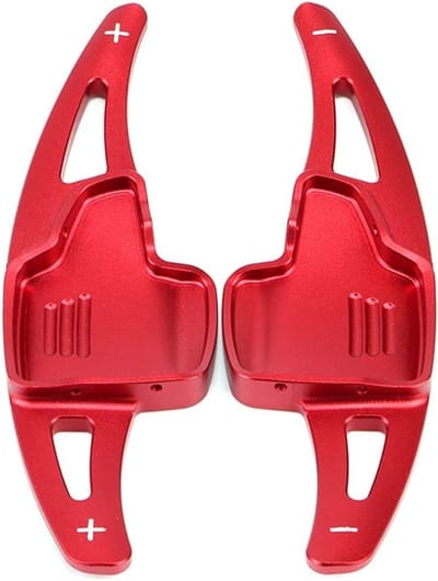 2 Stuks DSG Stuur Rocker Shift Paddles Verlenging voor Ford Ecosport, Focus en Kuga 2016-2019 - Aluminium Shift Paddles voor Stuurwiel, Auto Accessoires en Decoratie in Rood