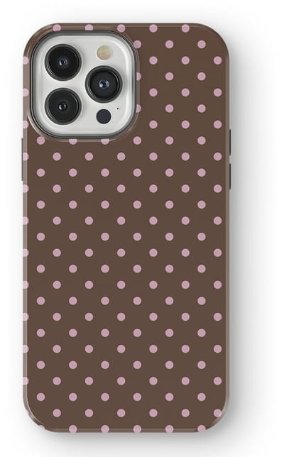 Polka Dots Hoesje geschikt voor iPhone 13 Pro Max | Geschikt Voor Mag | Stippen Design Backcover geschikt voor iPhone 13 Pro Max Choco Blush