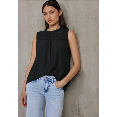 Top met mesh detail