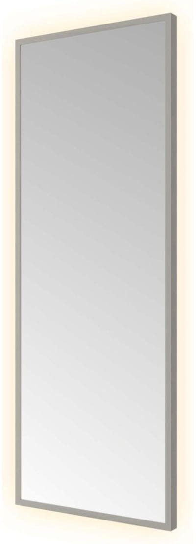 Hotbath &More SQU380 Square spiegel 30x80cm met verlichting, kleurwissel, dimbaar en afstandsbediening geborsteld gunmetal PVD