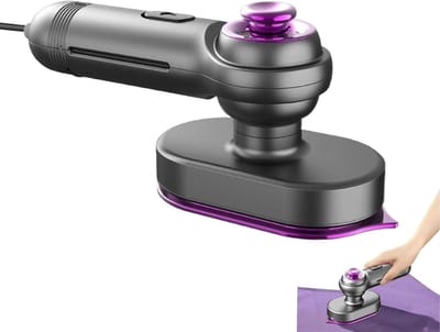 Reisstrijkijzer Kledingstomer - Compact Strijkapparaat - Kreukels Verwijderen - Dubbele Strijkstanden - 60 ml Tank - Grijs