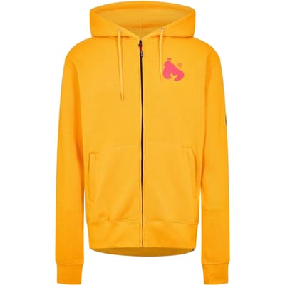Money Hoodie met ritssluiting en print op de rug voor heren (Geel)