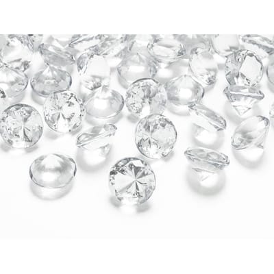 Partydeco - Tafel diamant 20 mm