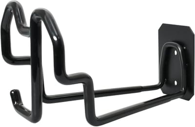 Duurzame Tuinslanghouder van Dikke Staal, Roestvrij, Wandmontage, Voor Tuinaccessoires, Gereedschap en Fietsen, Max. Dikte 10,9 mm