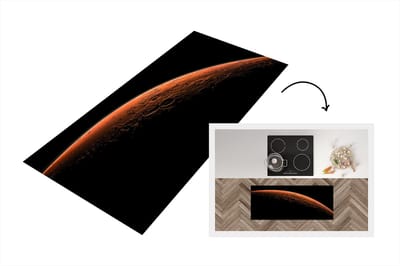 Keukenloper - Loper keuken - Mars - Licht - Planeten - 120x50 cm - Keukenloper vinyl