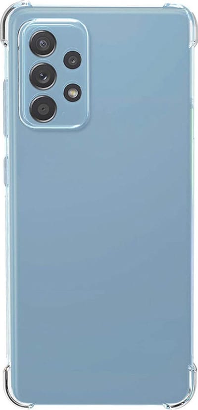 Shop4 - Samsung Galaxy A73 5G Hoesje - Zachte Back Case Drop Shock Proof Transparant