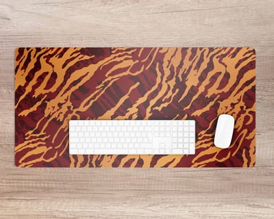 Coloray Bureau Onderlegger - Vuurpanter Bureaumat - 90 cm x 45 cm - Rood Bureau Onderlegger - Onderlegger Bureau - Bureau Onderlegger Groot - Bureau Onderlegger XXL - Computer Mat