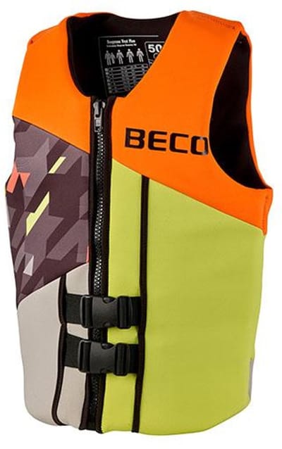 BECO BEactive zwemvest Neo 45N - geel/oranje - maat S - 60-70 kg