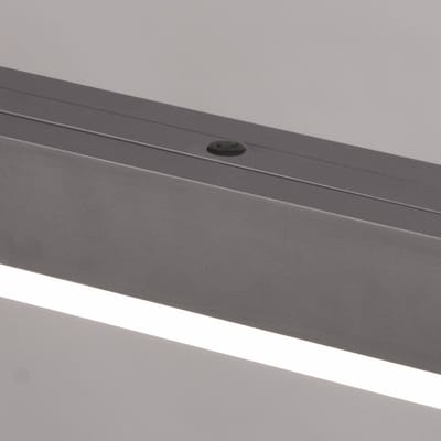 FISCHER & HONSEL LED hanglamp Vayana, grijs, lengte 189 cm, CCT-touchdimmer