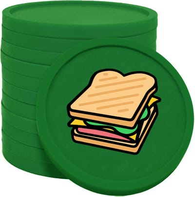 CombiCraft sandwich consumptiemunt Ø29mm donker groen - 100 stuks