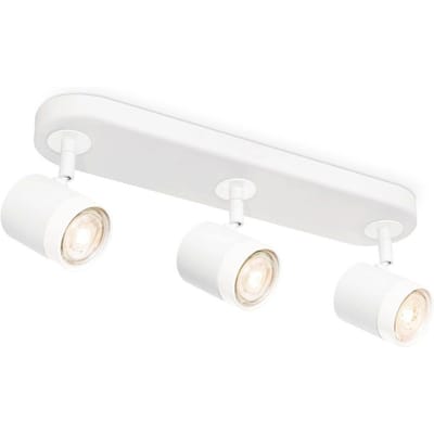 Home Sweet Home - Moderne LED Opbouwspot Manu - Wit - 39/9.5/15cm - 3 lichts plafondspot - Dimbaar - inclusief LED lichtbron - GU10 fitting - 5W