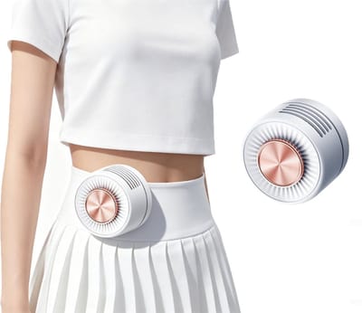 Miniventilator - Draagbare Mini Ventilator - Oplaadbaar - Mini-clipventilator - Draagbare mini ventilator zonder bladen - Clip Fan - clipventilator Geschikt Voor op het shirt - Bladloze clipventilator - Kleine clipventilator - wit