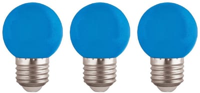 VITO LED Lamp G45 E27 - 2W (vervangt 15W) - 120lm - Blauw Licht - 180-240V - Flikkervrij - Energiezuinig - 3 stuks