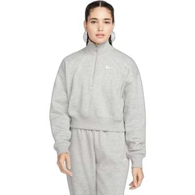 Nike Phoenix Trainingspakken Dames - Grijs - Maat XS - Katoen Fleece