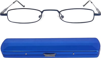 Mini Slim Reading Glasses - Elegante Metalen Bril met Gratis Slim-Fit Cylinder Houder voor Mannen en Vrouwen