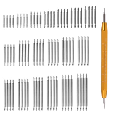 Dailygoods- Horlogepennen 76-delige set - Roestvrij Staal - Diameter