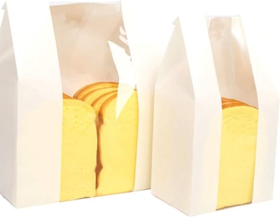 Set van 50 Kleine Papieren Tassen met Venster voor Cadeaus, Snoep en Gebak - Ideaal voor Feestjes en Verpakkingen (12 x 9 x 30 cm)