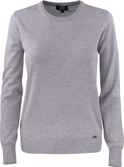 Cutter & Buck Kennewick Crewneck Dames 355407 - Antraciet Melange - XL