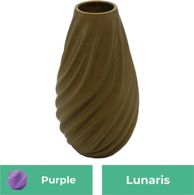 Lunaris moderne vaas – Decoratieve vaas - Paars - 3d geprinte vaas – geschikt voor droogbloemen - 20CM