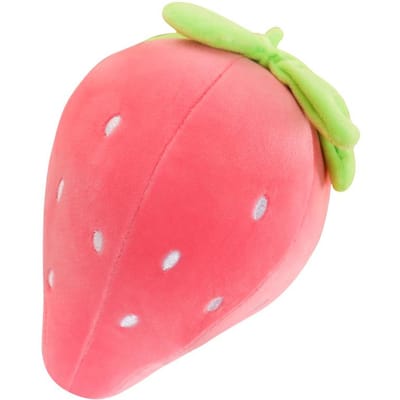 Nieuw 22cm Roze Aardbei Zacht Pluche Speelgoed Gevuld met Dons Katoen Schattige Fruit Decoratie Cadeau voor Kinderen Meisjes 20cm roze