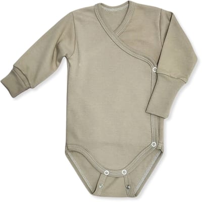 Dartomik - Groeiende Babybody - 100% Katoen - Lange Mouwen - Beige