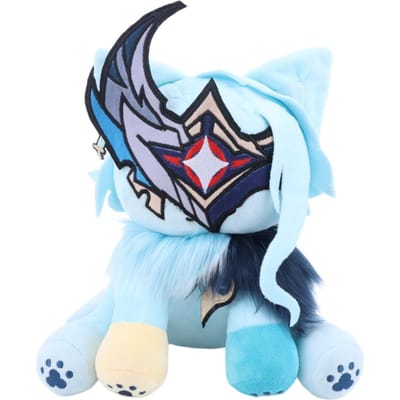 De Dokter Kat Pluche Speelgoed Genshin Impact Geïnspireerd Zacht Knuffeldier Pluche Voor Fans Verzamelaar Verjaardag Kerstcadeau Decoraties 25cm white