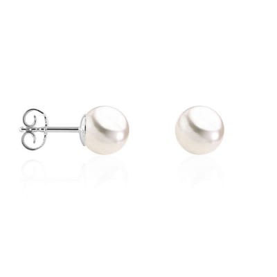 Luna-Pearls - 315.0301 - Oorbellen - 925/-Zilver met Zoetwater gekweekte parel
