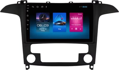 Autoradio met bluetooth - Carplay - Voor Ford S-Max (2007-2015) - Geschikt voor Apple en Android - Stereo - Navigatie - Navigatiesysteem auto - 1GB 16GB