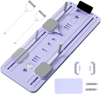 Pilates Reformer Set - Thuis Fitness Apparaat - Buikspier Training - Opvouwbaar Ontwerp - Paars