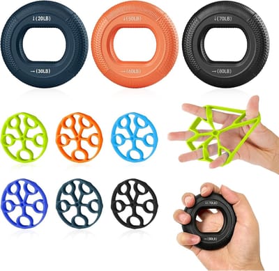 Vingertrainer en handtrainer voor effectieve onderarmtraining, ideaal trainingsapparaat voor kracht en uithoudingsvermogen