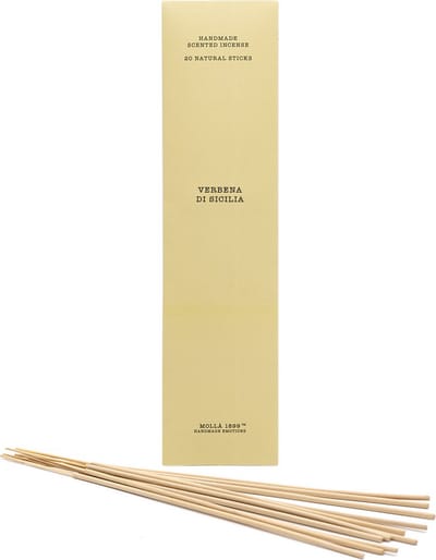 Lot de 20 bâtonnets d'encens Verbena Di Sicilia Cereria Molla