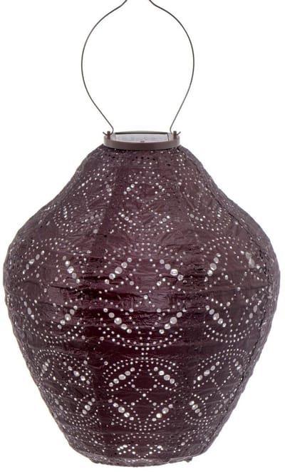 Lumiz Solar Tuinverlichting - Lampion op zonne energie - Jar - 30 cm - Plum