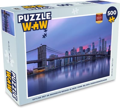 Puzzel New York - Water - Brug - Legpuzzel - Puzzel 500 stukjes