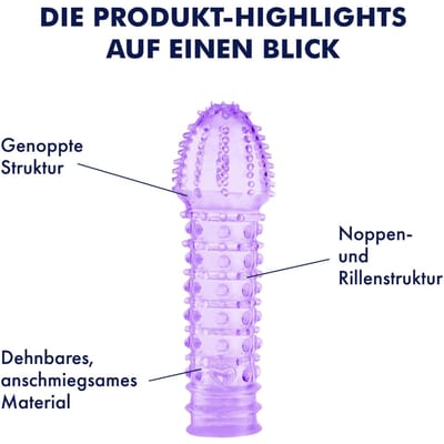Penishoes met zachte noppen, 15 cm