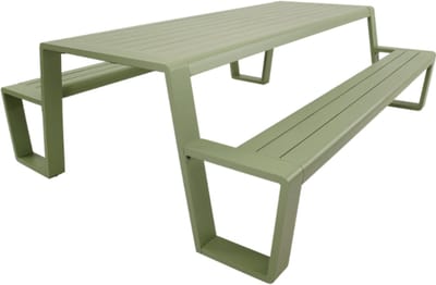 Rockwood® Picknicktafel Allure Aluminium Salie Groen 2.20m